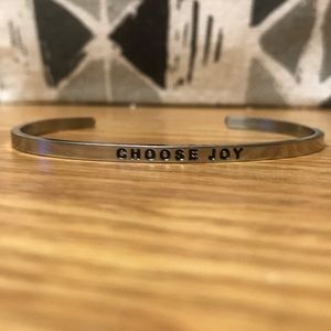 Choose joy mantra bracelet